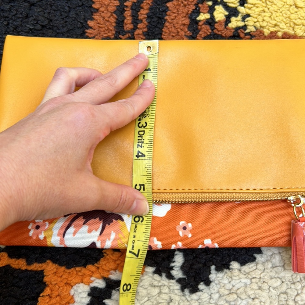 RACHEL PALLY, fold over, floral leather clutch!! - Picture 12 of 15